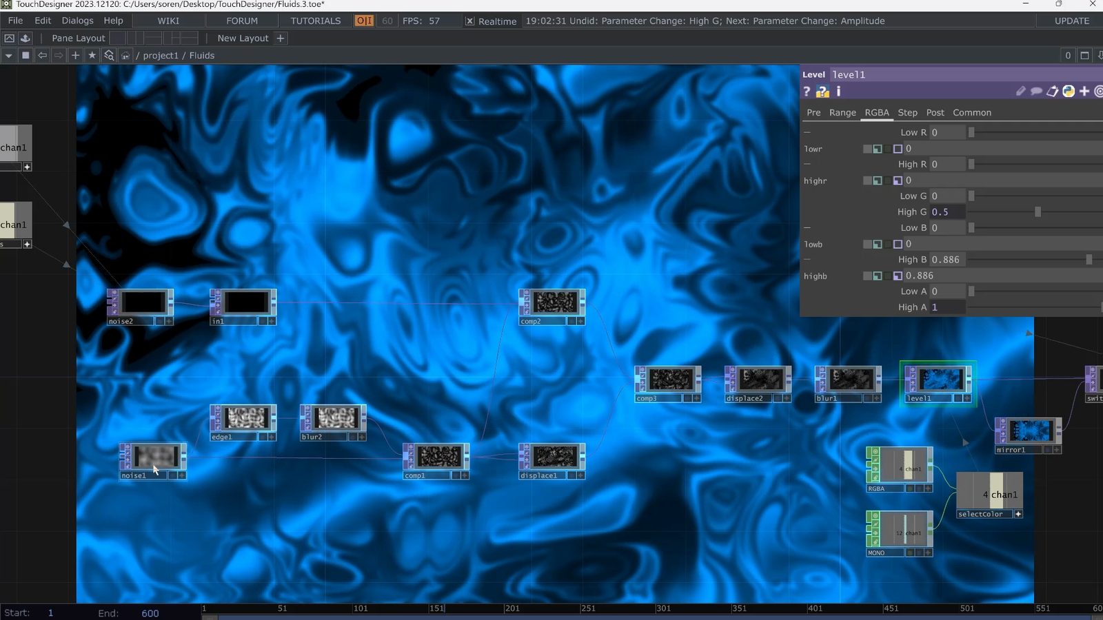 TouchDesigner network