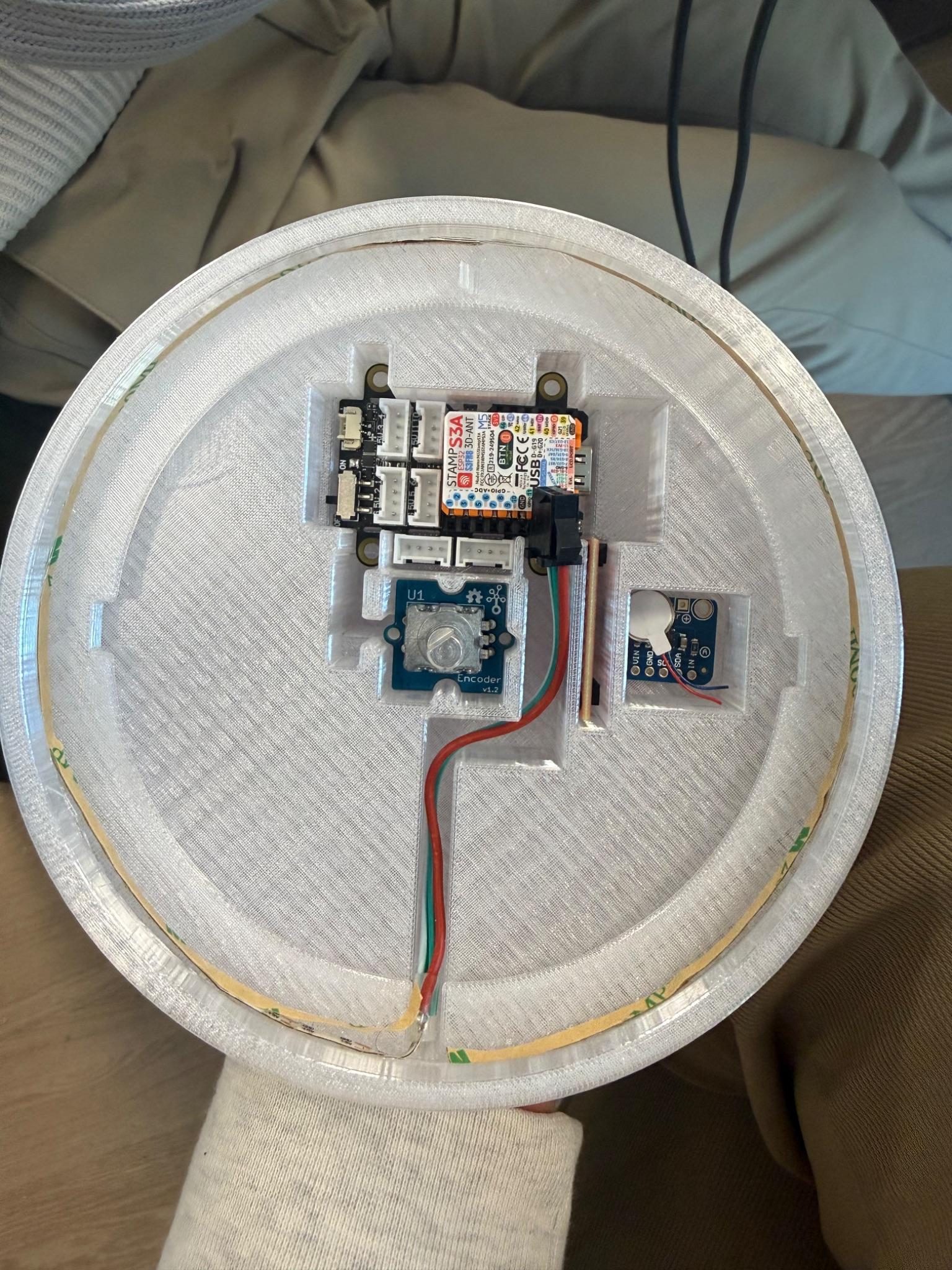 Breakout board with ESP32 and LED strip