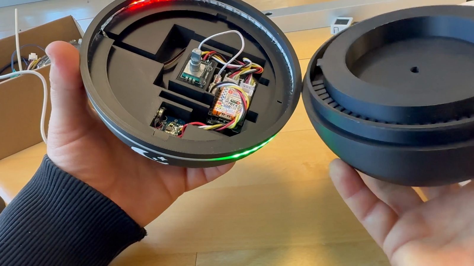 Electronics inside the sphere