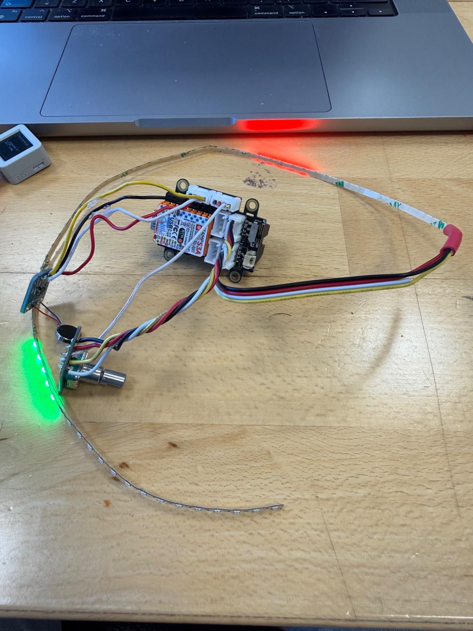 Early LED and haptics prototype