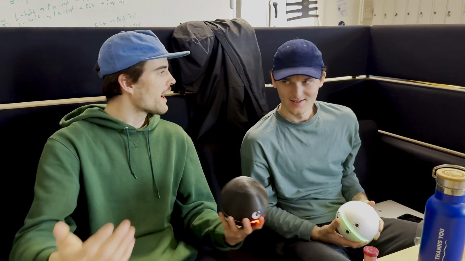 Two players testing the O.R.B.S.