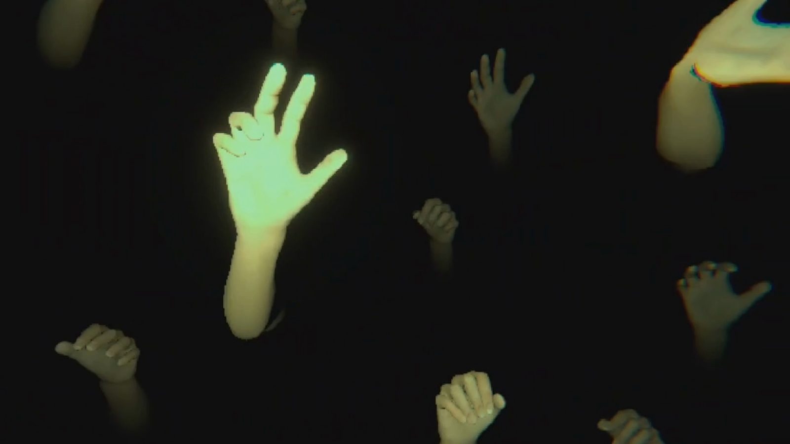 Glowing hands