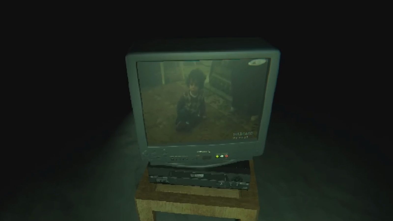 Old TV in the fog